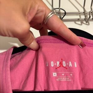 Jordan Pink Tee with Logo